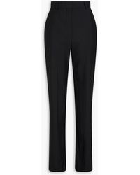 McQueen - Wool-crepe Straight-leg Pants - Lyst