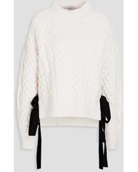 Erdem - Ines Cable-knit Sweater - Lyst