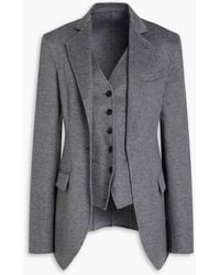 Peter Do - Layered Wool And Cashmere-blend Felt Blazer - Lyst