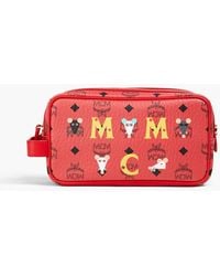 MCM - Printed Coated-canvas Cosmetics Case - Lyst