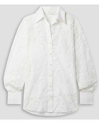 Zimmermann - Cotton-blend Lace Shirt - Lyst
