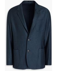 Paul Smith - Wool And Cashmere-blend Flannel Blazer - Lyst