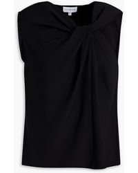 Halston - Valencia Twisted Crepe Top - Lyst