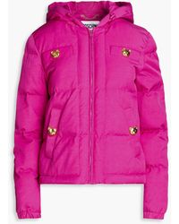 Moschino - Quilted Padded Shell Hooded Jacket - Lyst