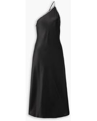 Dodo Bar Or - Diana One-shoulder Crystal-embellished Satin Maxi Dress - Lyst