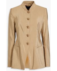 Emporio Armani - Jacke aus einer seidenmischung - Lyst