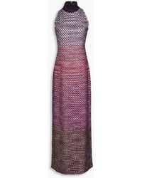 Missoni - Embellished Crochet-knit Maxi Dress - Lyst