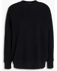 James Perse - Waffle-knit Cotton And Cashmere-blend Sweater - Lyst