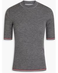 Thom Browne - Ribbed Wool-blend Sweater - Lyst
