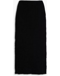 Jil Sander - Midirock aus baumwolle in waffelstrick - Lyst