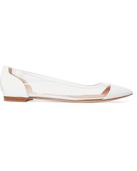 Gianvito Rossi - Pvc-paneled Patent-leather Flats - Lyst