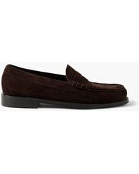 G.H. Bass & Co. - Weejuns Heritage Larson Suede Penny Loafers - Lyst