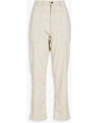 Ba&sh - Curious Cotton-Blend Twill Straight-Leg Pants - Lyst