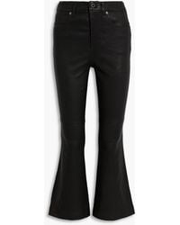Veronica Beard - Carson Leather Flared Pants - Lyst