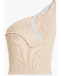 Jacquemus - Aceno One-shoulder Ribbed-knit Top - Lyst