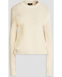 Theory - Waffle-knit Cotton-blend Sweater - Lyst