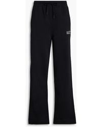 Ganni - Cotton-blend Fleece Track Pants - Lyst