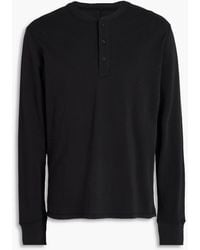 Rag & Bone - Cotton-Jersey Henley T-Shirt - Lyst