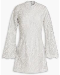 Jonathan Simkhai - Joy Embroidered Tulle Mini Dress - Lyst
