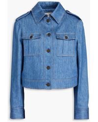 Giuliva Heritage - Dianora Cotton And Linen-blend Denim Jacket - Lyst