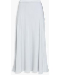Theory - Silk-crepe Mid Skirt - Lyst
