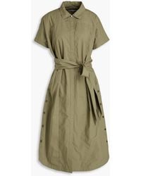 10 Crosby Derek Lam - Mikala Cotton-Poplin Midi Shirt Dress - Lyst