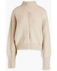 Zeynep Arcay - Cutout Cashmere And Wool-blend Turtleneck Sweater - Lyst