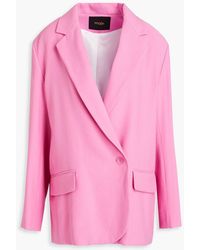 Maje - Double-breasted Crepe Blazer - Lyst
