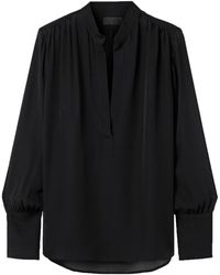Nili Lotan - Colette Silk-Chiffon Blouse - Lyst