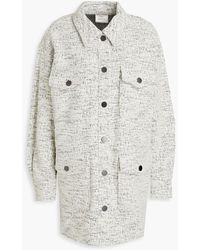 Gestuz - Saliagz Cotton-blend Bouclé-tweed Shirt Jacket - Lyst