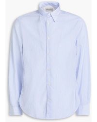 Officine Generale - Giacomo Striped Cotton-poplin Shirt - Lyst