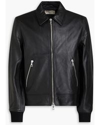 Officine Generale - Layvin Leather Jacket - Lyst