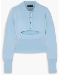 MERYLL ROGGE - Cutout Cashmere Polo Sweater - Lyst