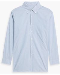 Dunhill - Striped Cotton-poplin Shirt - Lyst
