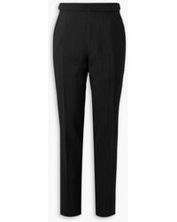 Tom Ford - Straight-Leg Striped Mohair And Wool-Blend Pants - Lyst