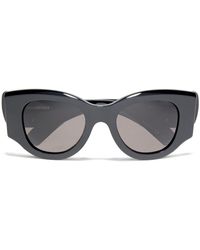 Balenciaga - Sonnenbrille mit d-rahmen aus azetat - Lyst