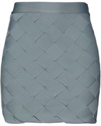 Hervé Léger Hervé Léger Basketweave Bandage Mini Skirt - Blue