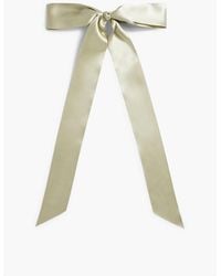 Jennifer Behr - Darla Silk-Satin Bow Hair Clip - Lyst