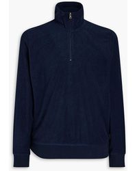 Onia - Cotton-blend Terry Half-zip Sweatshirt - Lyst