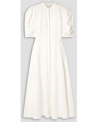 Gabriela Hearst - Arabella Pintucked Linen Maxi Dress - Lyst