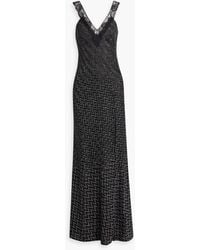 Missoni - Lace-trimmed Metallic Crochet-knit Maxi Dress - Lyst