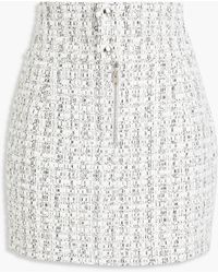 IRO Iline Tweed Mini Skirt - White
