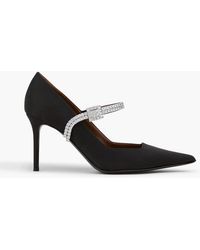 Giuseppe Zanotti - Chan Crystal-Embellished Satin Mary Jane Pumps - Lyst