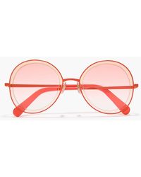 Zimmermann - Round-Frame Metal Sunglasses - Lyst