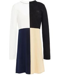 M Missoni Cutout Color-block Cotton Mini Dress - Black