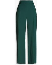 Maje - Hose mit weitem bein aus twill mit flammgarneffekt - Lyst