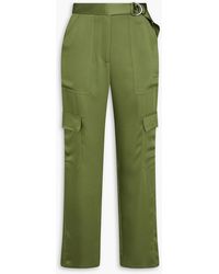 Jonathan Simkhai - Carolina Satin-Crepe Cargo Pants - Lyst