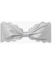 Marysia Swim - Antibes Reversible Scalloped Seersucker Bandeau Bikini Top - Lyst
