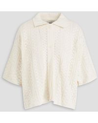 Holzweiler - Crochet-knit Cotton Shirt - Lyst