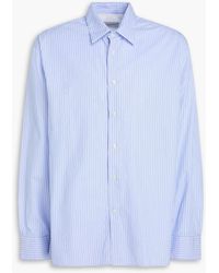 Officine Generale - Gad Striped Cotton-Jacquard Shirt - Lyst